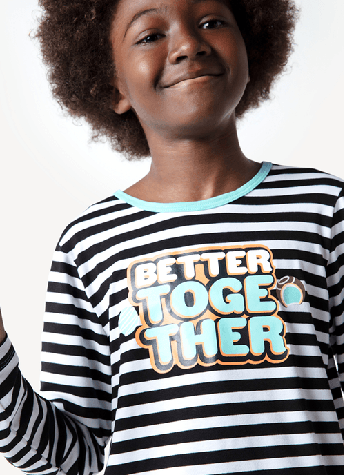 Pijama Manga Longa Menino Teen Viscolycra Better Together