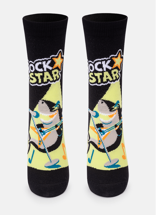 Meia Soquete Menino Teen Tubarão Rockstar