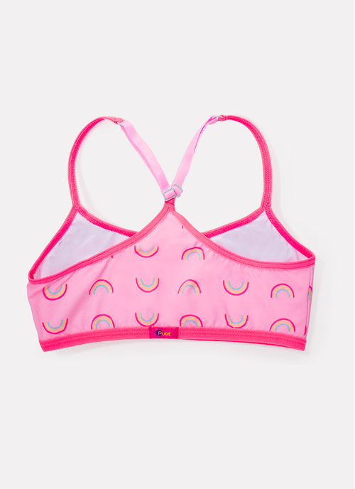 Top Nadador com Bojo Removível Menina Teen Panda Summer