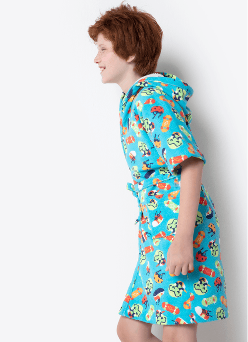 Roupão de Banho Menino Teen Dinossauro Skate