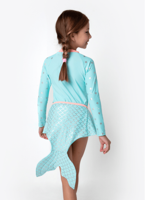 Saia Cauda de Sereia Menina