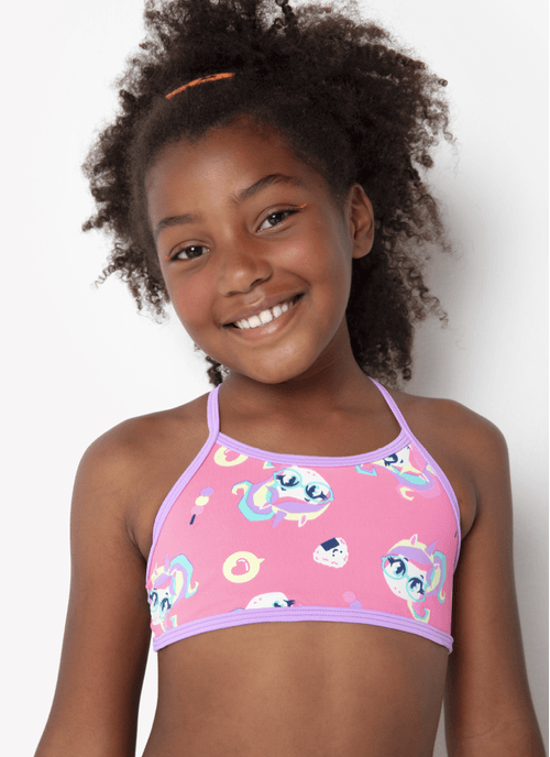 Biquini Menina Teen Unicórnio Kawaii