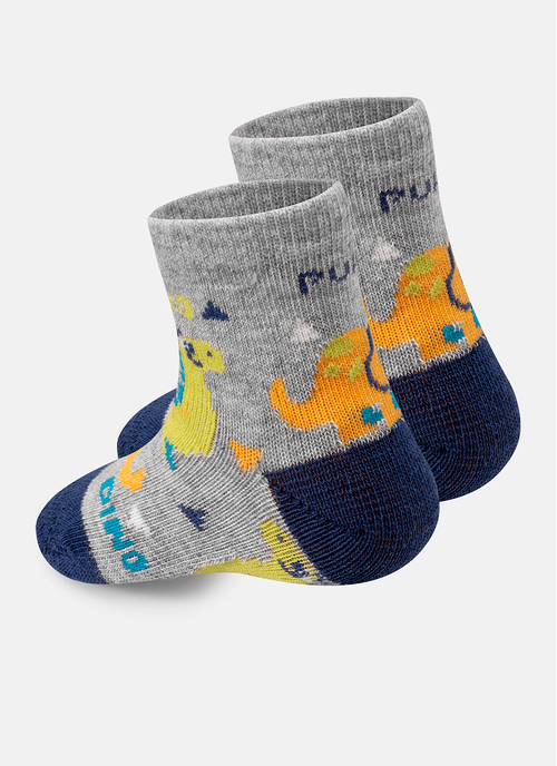 Meia Menino Soquete Cano Médio Dino Surf