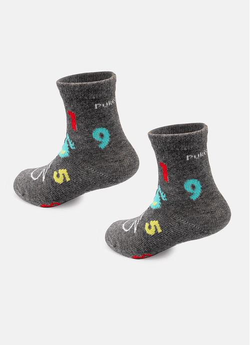 Meia Menino Soquete Cano Médio Monstro