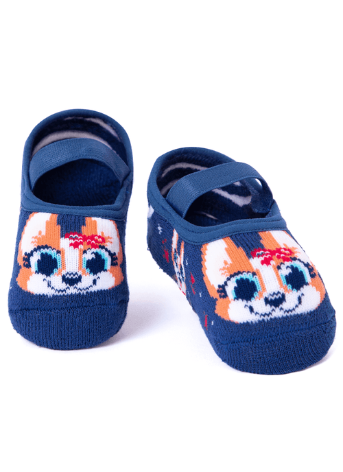 Meia Menina Sapatilha com Antiderrapante Corgi