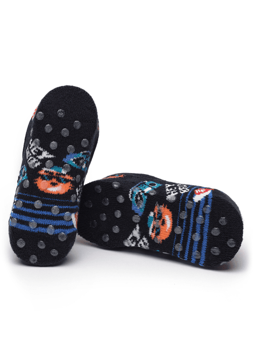 Meia Menino Sapatilha com Antiderrapante Urso