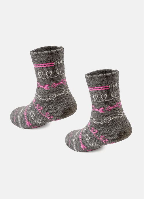 Meia Soquete Bebê Menina Coração