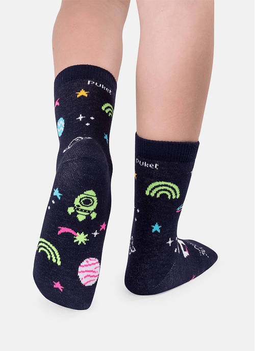 Meia Soquete Menina Unicórnio Mystic - Brilha no Escuro