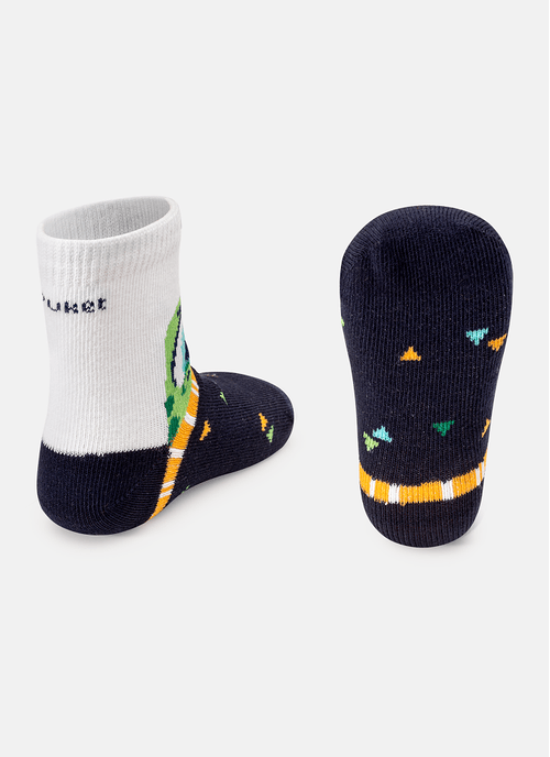 Meia Soquete Bebê Menino Dino