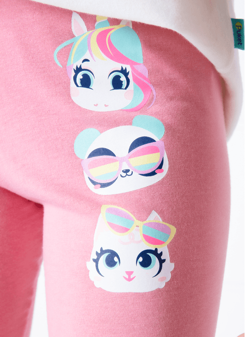 Calça Legging Infantil Cotton Multibichos Lisa