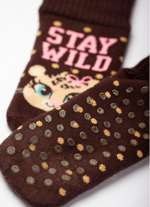 Meia Menina Botinha Antiderrapante Monstro