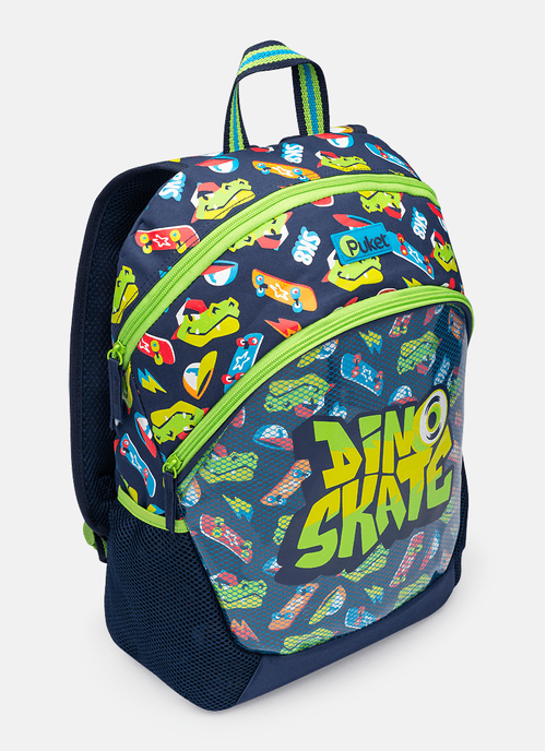 Mochila de Costas Dinossauro Skate