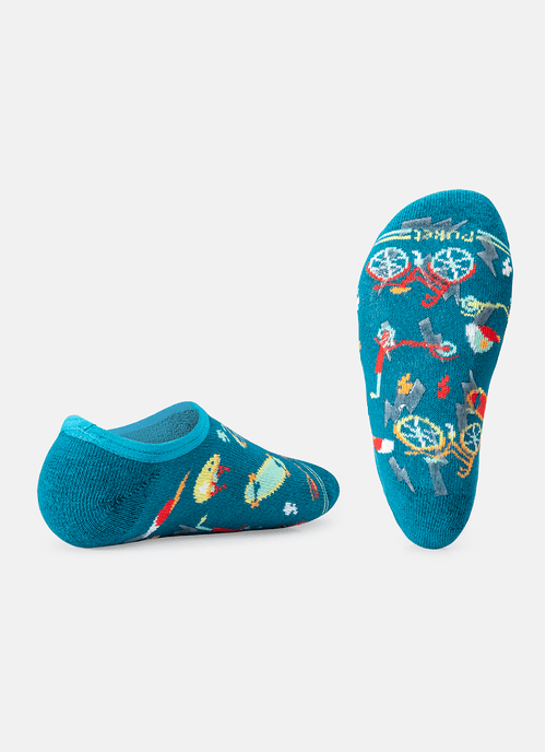 Meia Menino Sapatinho com Antiderrapante Esportes