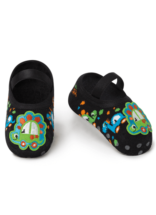 Meia Menino Sapatilha com Antiderrapante e Aplique