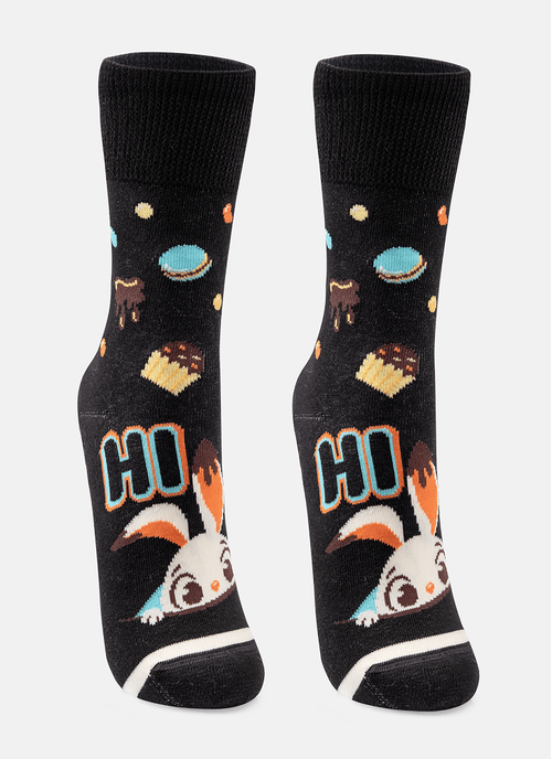 Meia Soquete Menina Coelho Família