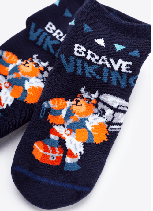 Meia Menino Soquete com sola emborrachada Urso Mano