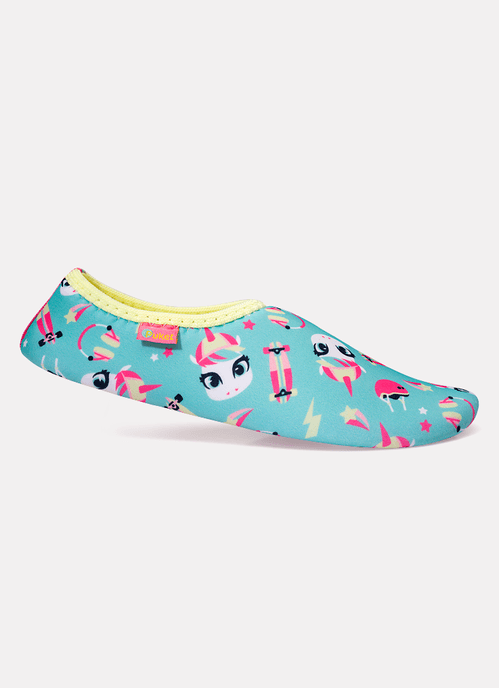 Tênis Sapatilha Menina Antiderrapante Unicórnio Skate