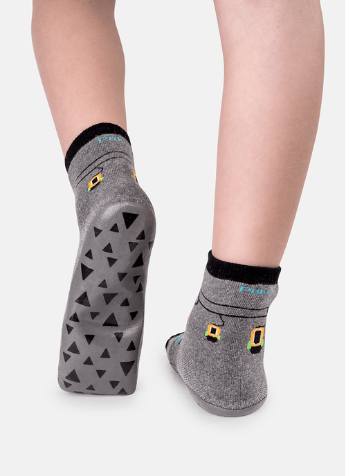 Meia Soquete Menino Sola Emborrachada Panda