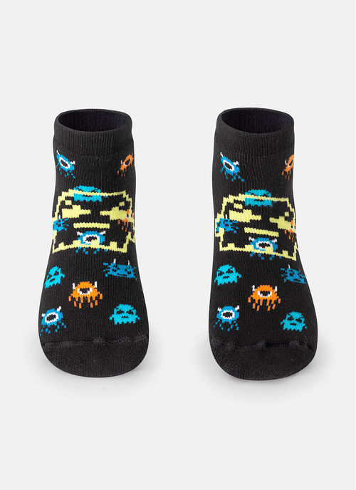 Meia Menino Soquete com sola Emborrachada Alien Família