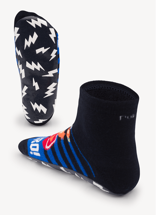 Meia Menino Soquete com sola Emborrachada Urso