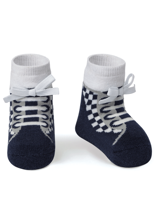 Meia Menino Soquete Antiderrapante com Aplique