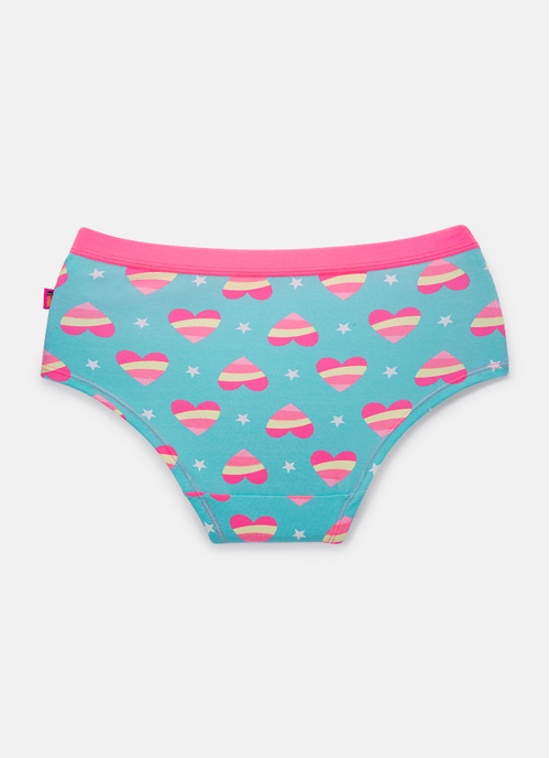 Calcinha Caleçon Menina Coração