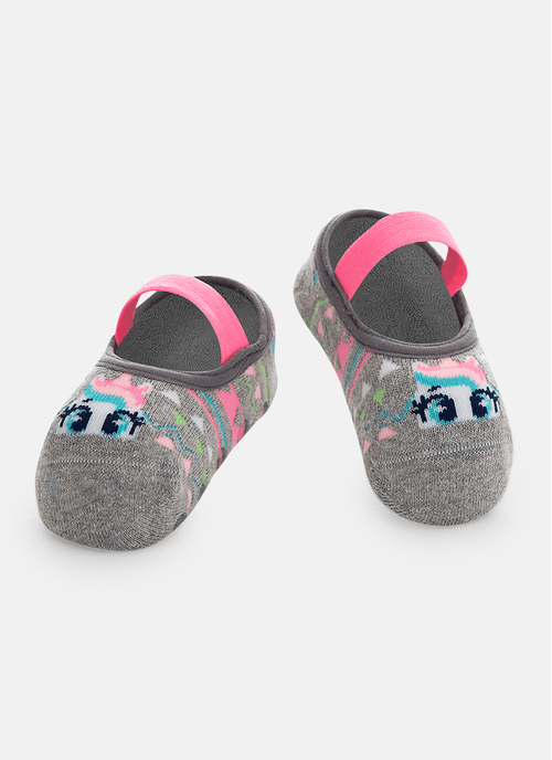 Meia Sapatilha Babê Menina Unicórnio Kawaii
