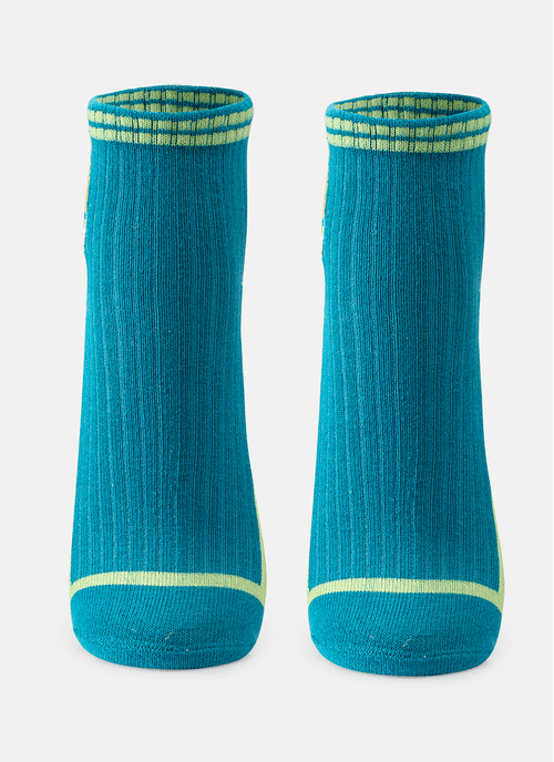 Meia Menino Soquete Cano Médio Dino Surf