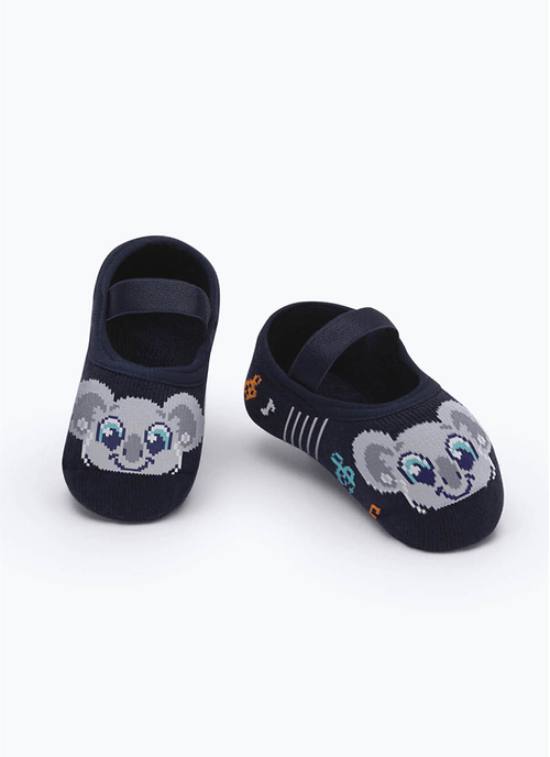 Meia Menino Sapatilha com Antiderrapante Coala