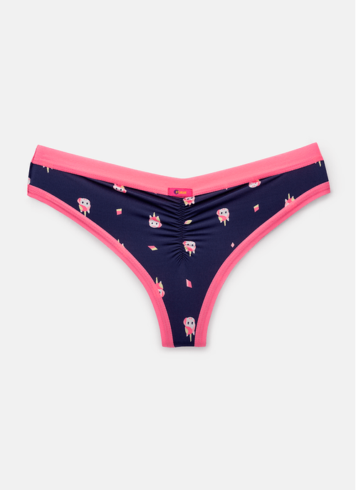 Calcinha Fio Dental Feminina Unicórnio Shine