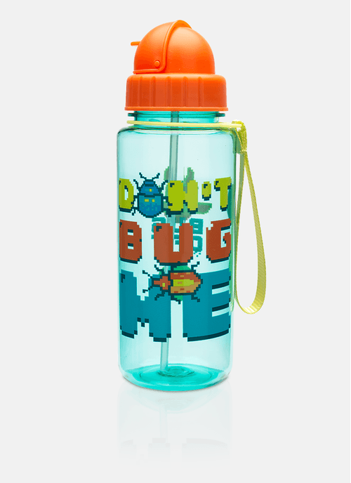 Garrafa com Canudo Pixel Bugs