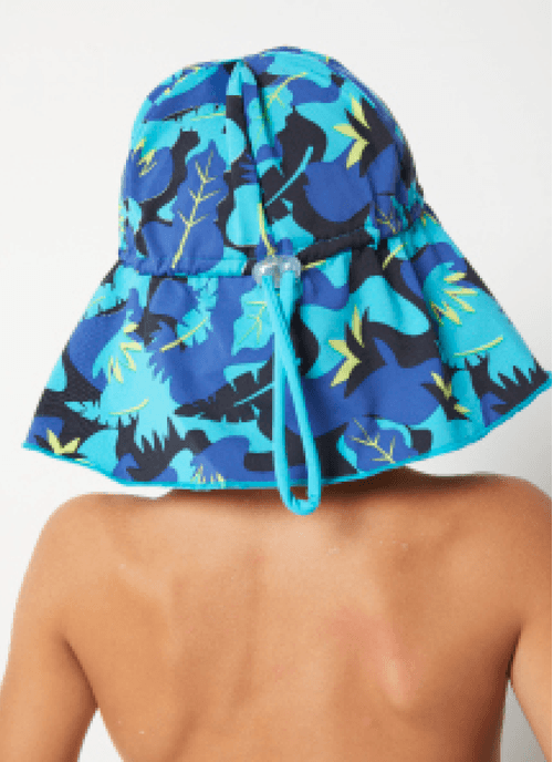 Chapéu Praia Menino Com Proteção Solar Tigre Roar