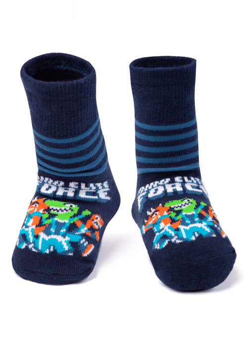 Meia Menino Soquete Cano Médio Dino