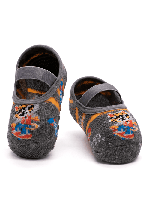 Meia Menino Sapatilha com Antiderrapante Tigre