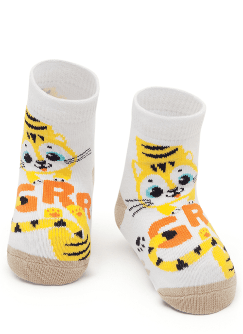 Meia Menino Soquete Cano Médio Tigre