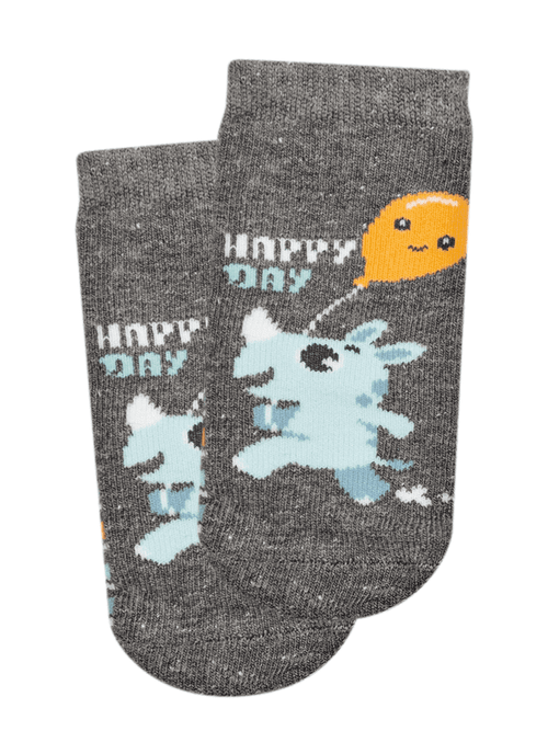 Meia Menino Soquete Cano Médio Rinoceronte