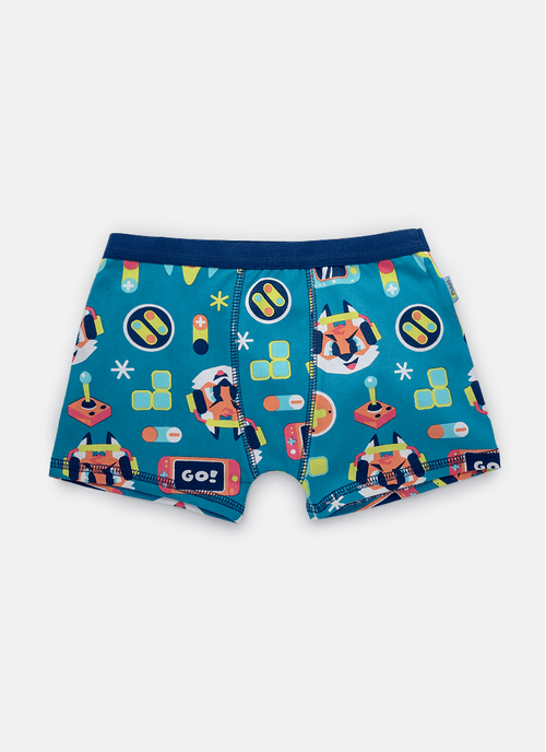 Cueca Boxer Menino Algodão Raposa Gamer