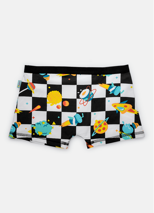 Cueca Boxer Menino Teen Algodão Space Food