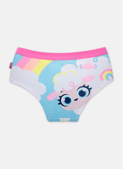 Calcinha Caleçon Menina Teen Algodão Ovelha