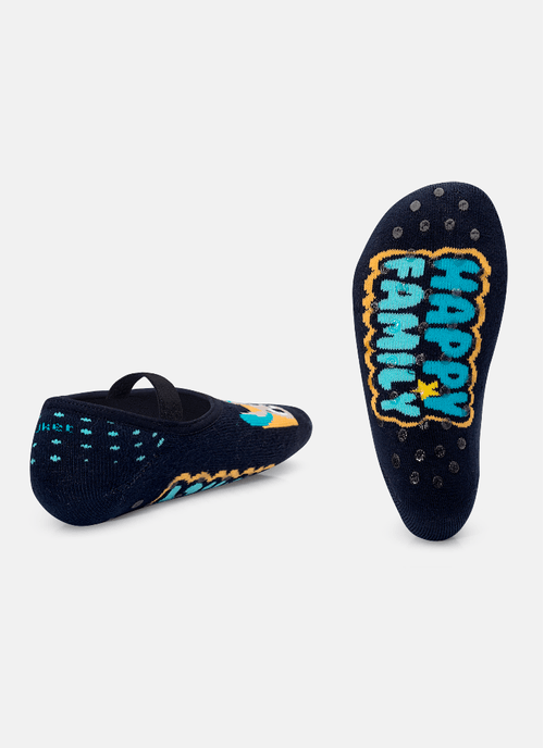 Meia Sapatilha Antiderrapante Unissex Coelho Familia