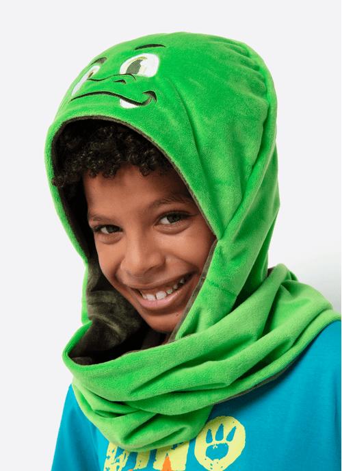 Gorro com Cachecol Menino Teen Dino Trio