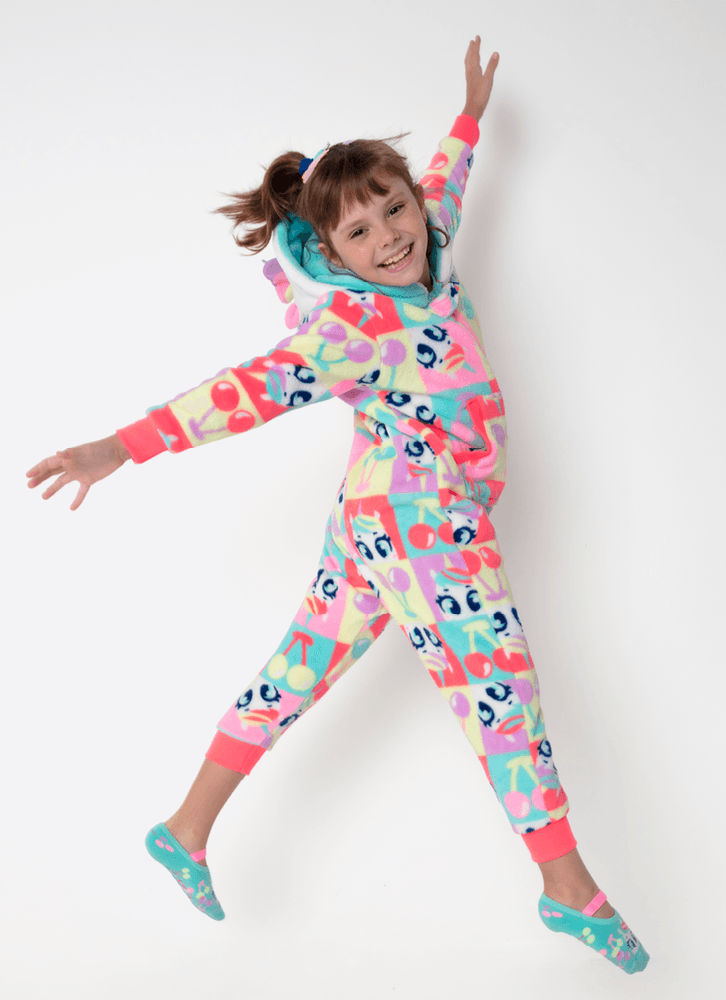 Macacão Manga Longa Soft Menina Unicórnio Cherry - Puket