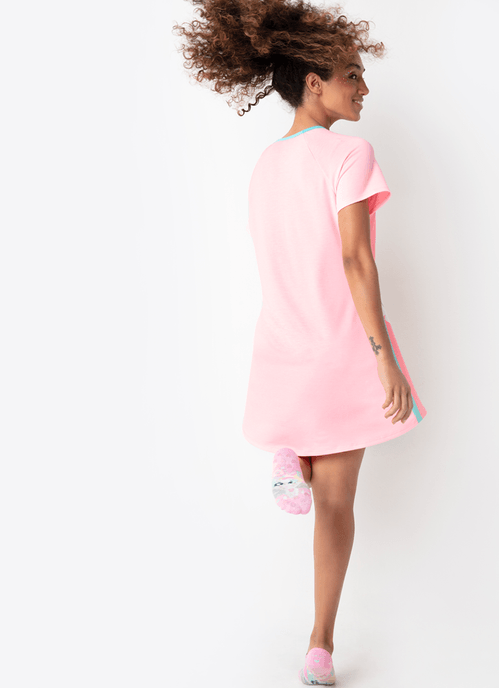 Camisola Manga Curta Viscolycra Feminino Unicórnio Love