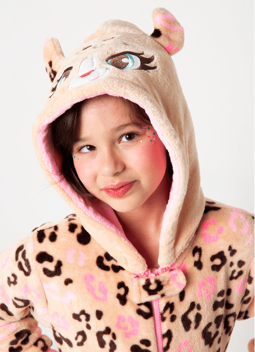 Macacão Manga Longa Soft Menina Onça