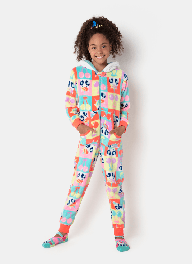 Macacão Manga Longa Soft Menina Teen Unicórnio Cherry - Puket