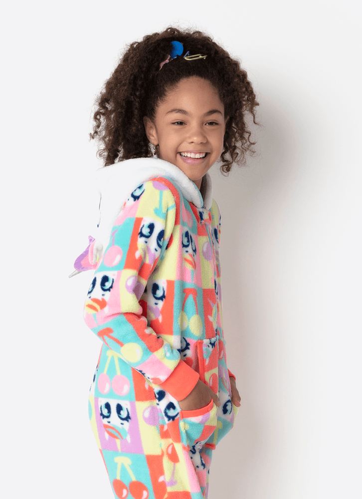 Macacão Manga Longa Soft Menina Teen Unicórnio Cherry - Puket