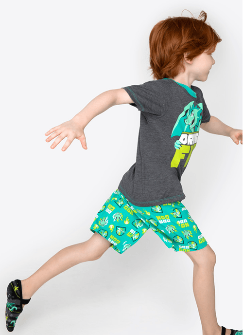 Pijama Menino Manga Curta Algodão Dragão