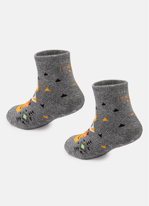 Meia Menino Soquete Antiderrapante Raposa