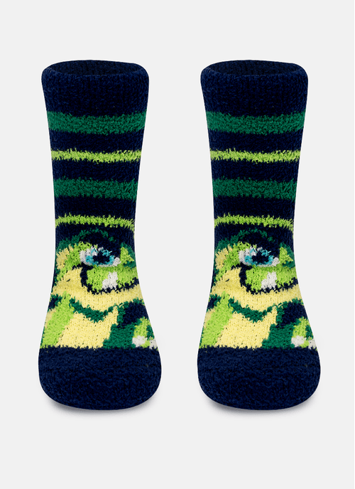 Meia Cano Médio Bebê Menino Soft Jacaré