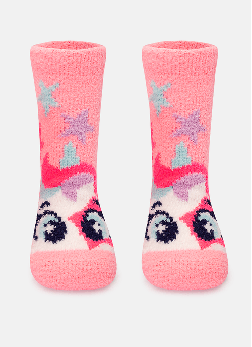 Meia Cano Médio Bebê Menina Soft Unicórnio PopStar